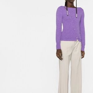 Jacquemus La Maille Pau Asymmetric Cardigan